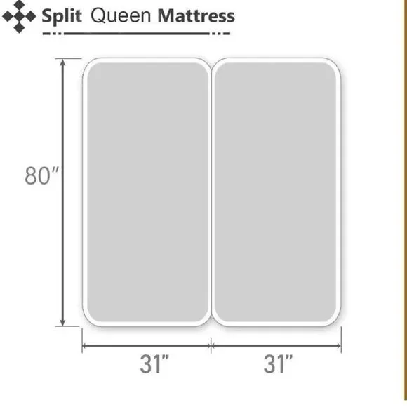 Split Queen Sheets Adjustable Bed Cotton-Deep Pockets-5 Pcs Navy Blue Stripe NEW - Picture 5 of 6